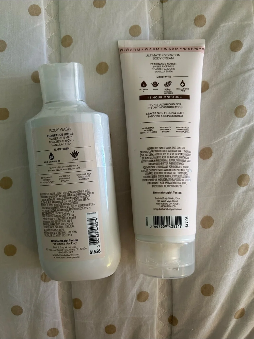 Bath and Body Works Cozy & Creamy Set